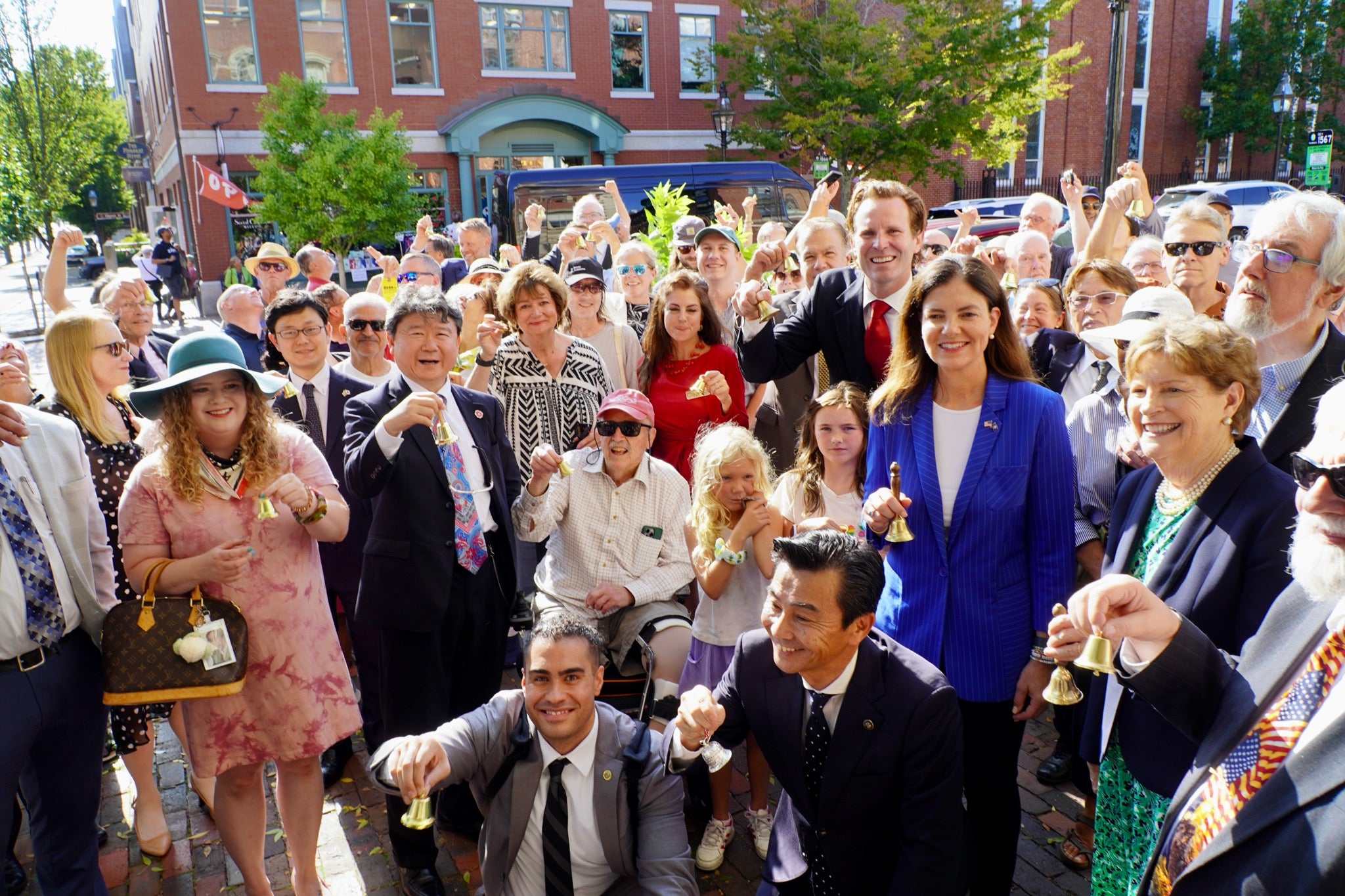 Nichinan visitors at Portsmouth Peace Treaty Day 2025