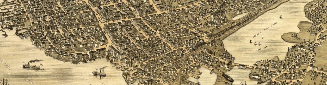 birds eye view of portsmouth