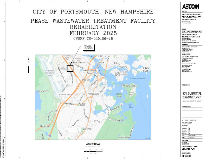 Cover of Pease WWTF Upgrade Plan Set