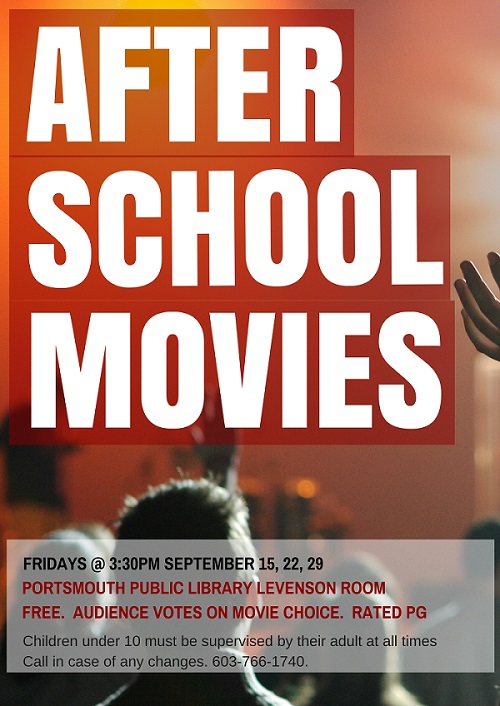 After school movies Sept 2017
