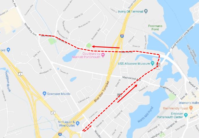 Woodbury Ave Detour