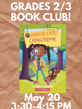 Grades 2/3 Book club link to registration!