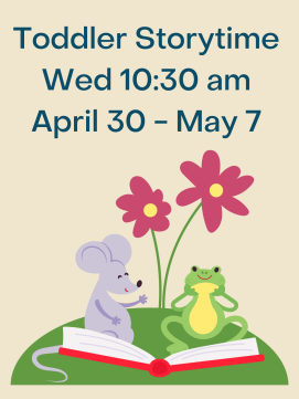 Toddler Storytime -- Link to Online Calendar