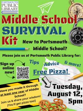 Middle School Survival Kit -- Link to Online Calendar