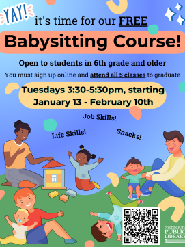 Babysitting Course -- Link to Online Calendar