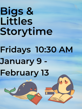 Bigs and Littles Storytime -- Link to Online Calendar