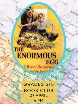 Grades 3-5 Book Club -- Link to Online Calendar