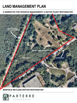Aerial view of 850 Banfield Road in Portsmouth, NH