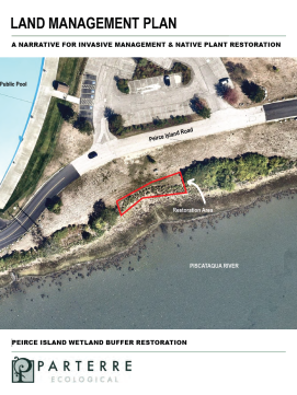 Aerial view of 99 Peirce Island Road in Portsmouth, NH