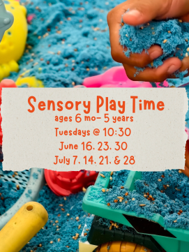 Sensory Play flyer and link to details