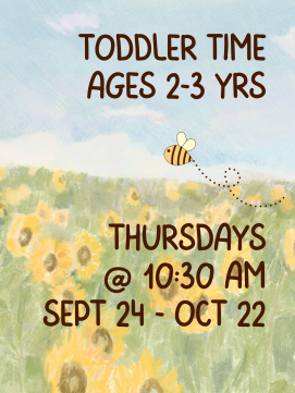 Toddler time- link to details 