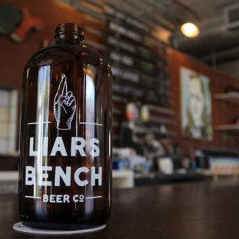 Liar's Bench growler