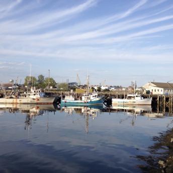 Fishing boats at Portsmouth Harbor