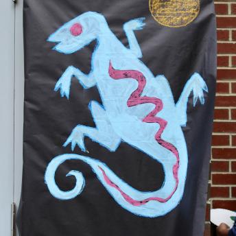 Lizard Graffiti Art