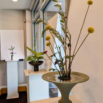 Ikebana in the lobby