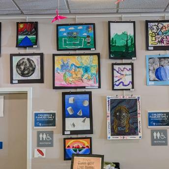 Splash art in Youth Services
