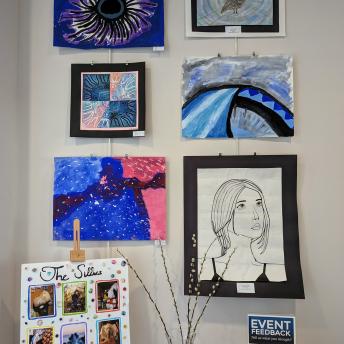 Splash art in the Levenson Room