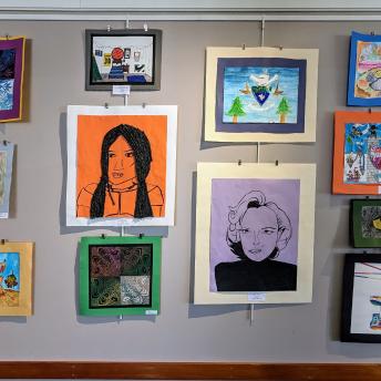 Splash art in the Levenson Room