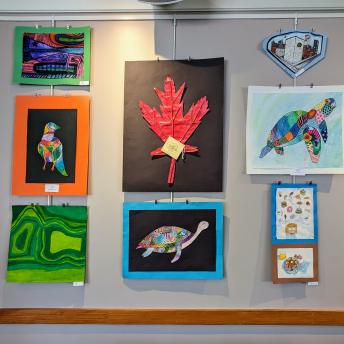 Splash art in the Levenson Room