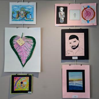 Splash art in the Levenson Room