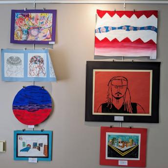 Splash art in the Levenson Room