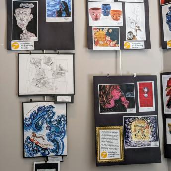 Splash art in the Levenson Room