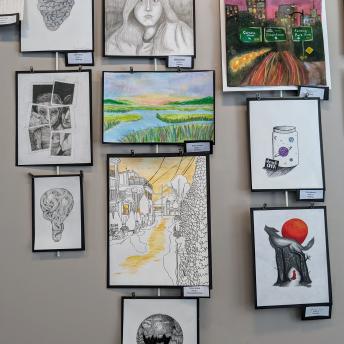 Splash art in the Levenson Room