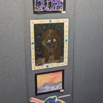 Splash art in the Levenson Room