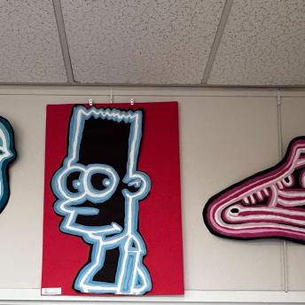 Splash art in the Levenson Room