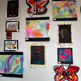 Splash art in the Levenson Room