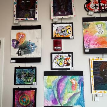 Splash art in the Levenson Room