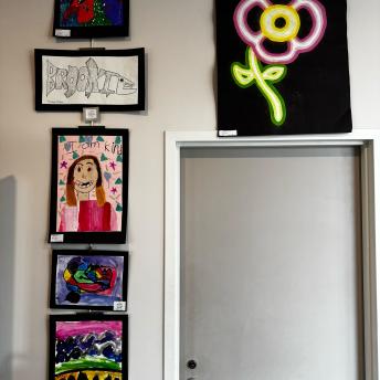 Splash art in the Levenson Room