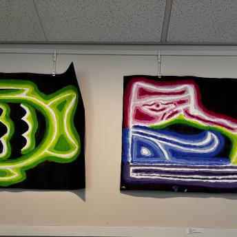Splash art in the Levenson Room
