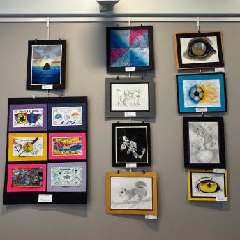Splash art in the Levenson Room