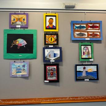 Splash art in the Levenson Room