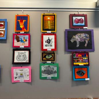 Splash art in the Levenson Room