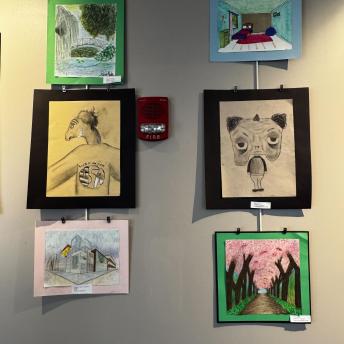 Splash art in the Levenson Room