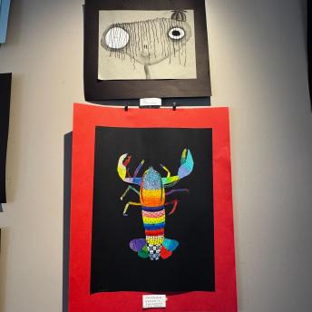 Splash art in the Levenson Room