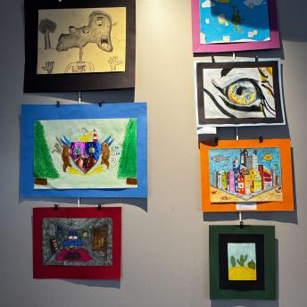 Splash art in the Levenson Room