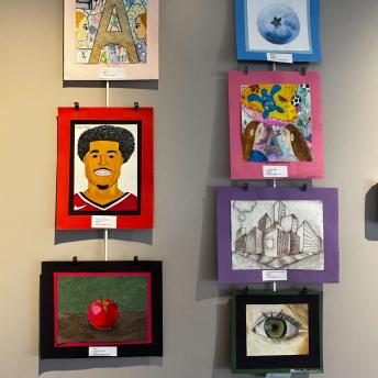 Splash art in the Levenson Room