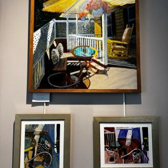 Front Porch, Back Deck; Afternoon, Back Deck & Afternoon on Back Deck
