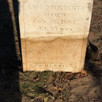 Cotton Cemetery revealed headstone