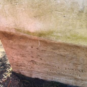 Cotton Cemetery fragile stone