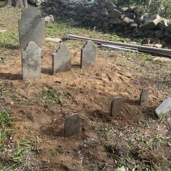 Cotton Cemetery children's gravesites restored