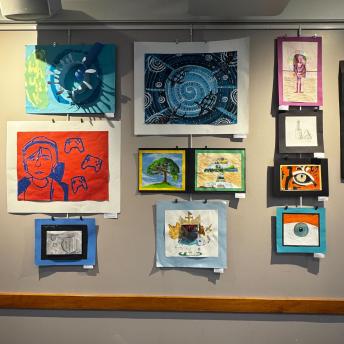 Splash art in the Levenson Room