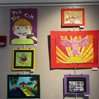 Splash art in the Levenson Room