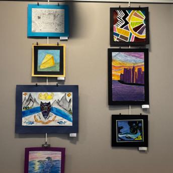 Splash art in the Levenson Room