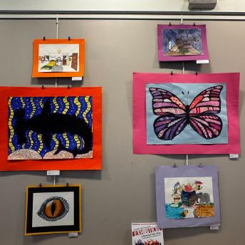Splash art in the Levenson Room
