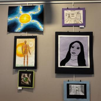 Splash art in the Levenson Room