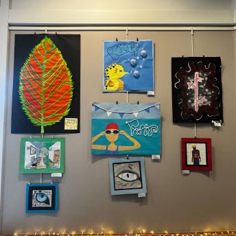 Splash art in the Levenson Room